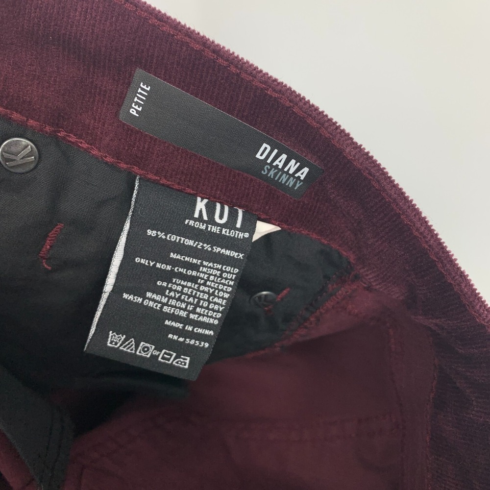 Kut from the Kloth Pants Diana Corduroy Skinny Relaxed Fit - Picture 11 of 11